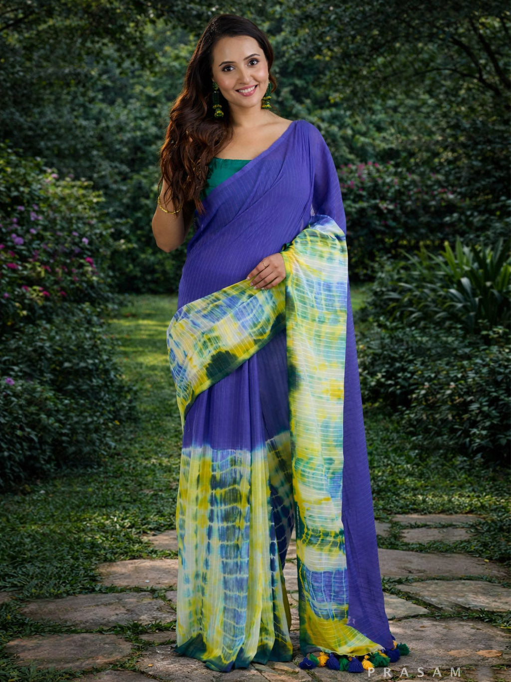 Rangeen Khwab - Cotton Tie and Dye Saree