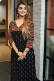 Timeless threads beautiful handloom cotton ikat kurta with Optional Pant main image 1