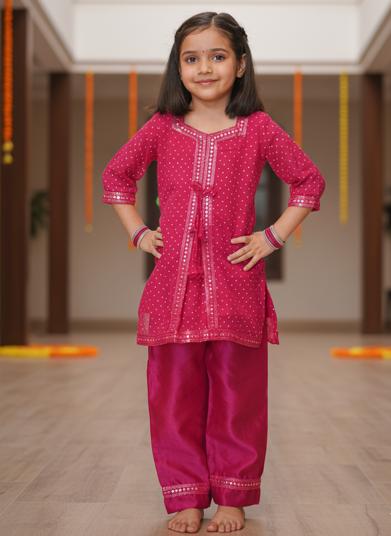 Step into effortless grace with our handcrafted georgette block print kurta &amp; trouser set. ✨
Soft, lightweight, and airy — designed for all-day comfort with a touch of festive charm.