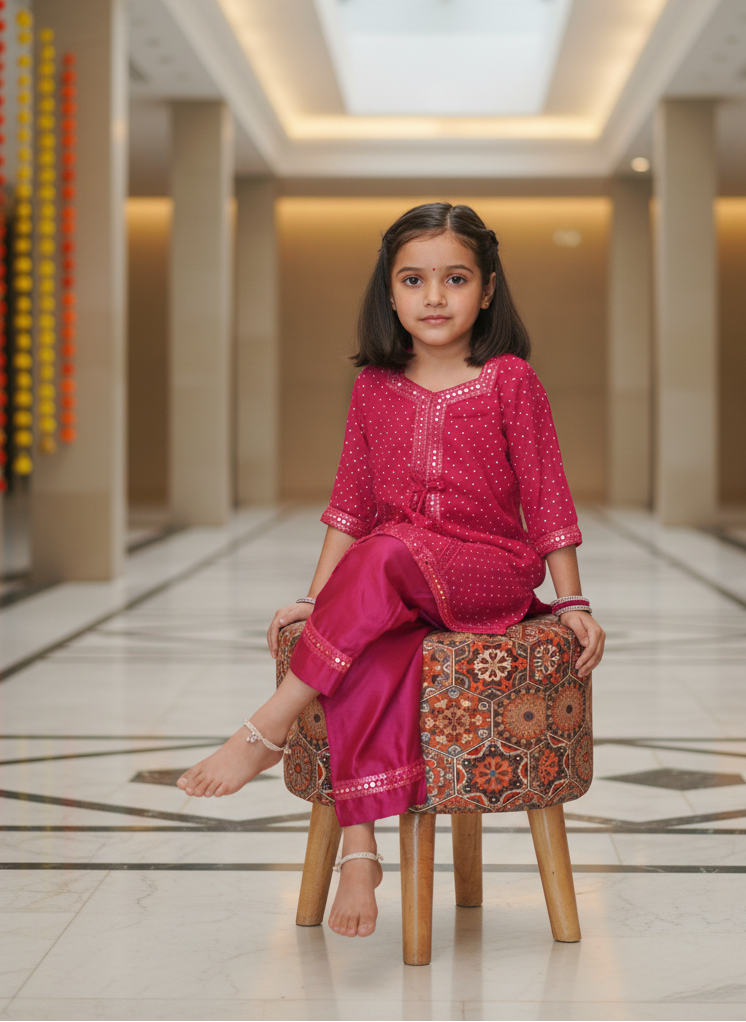 Step into effortless grace with our handcrafted georgette block print kurta &amp; trouser set. ✨
Soft, lightweight, and airy — designed for all-day comfort with a touch of festive charm.