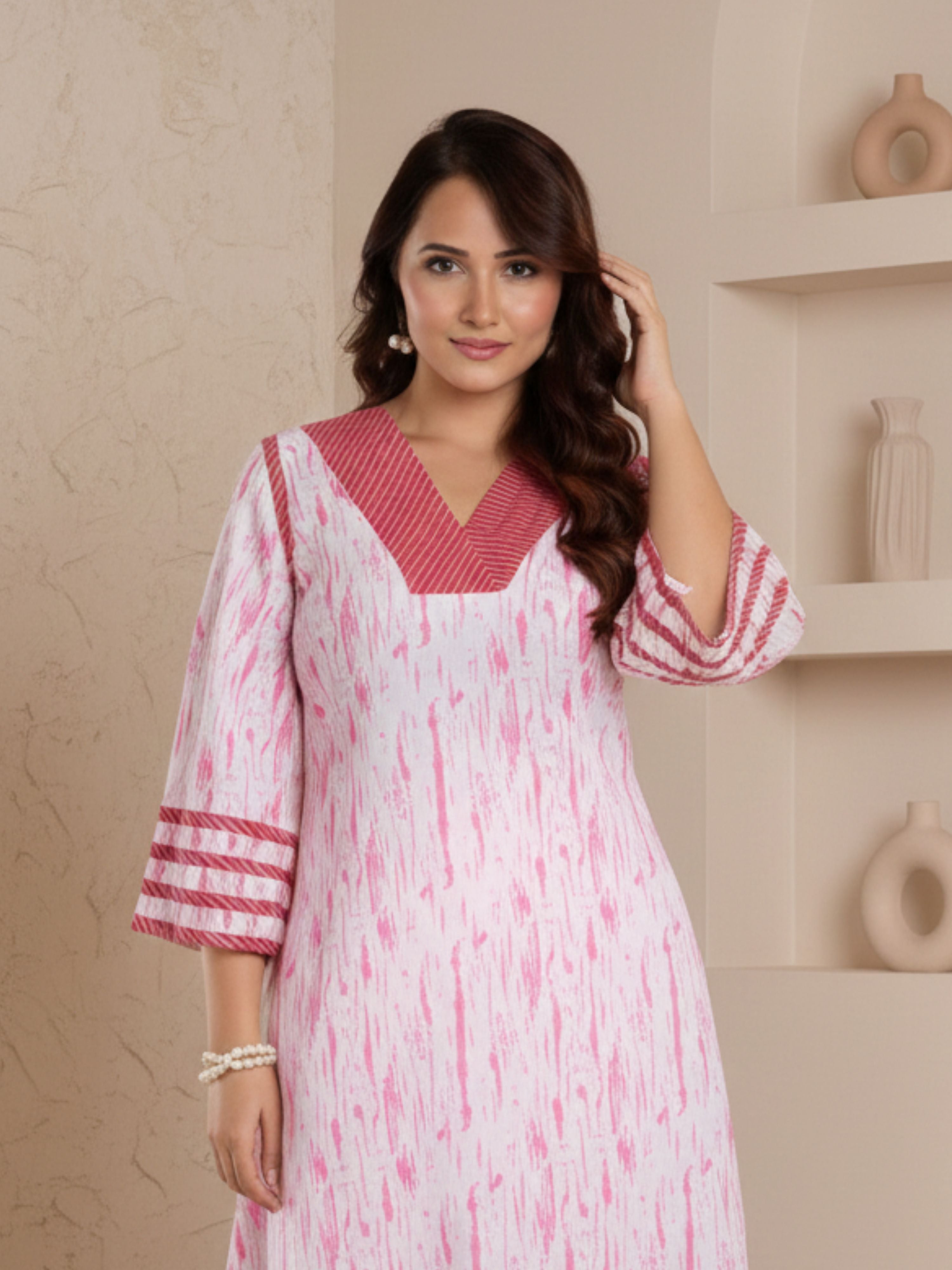Strawberry Sorbet Kurta Set