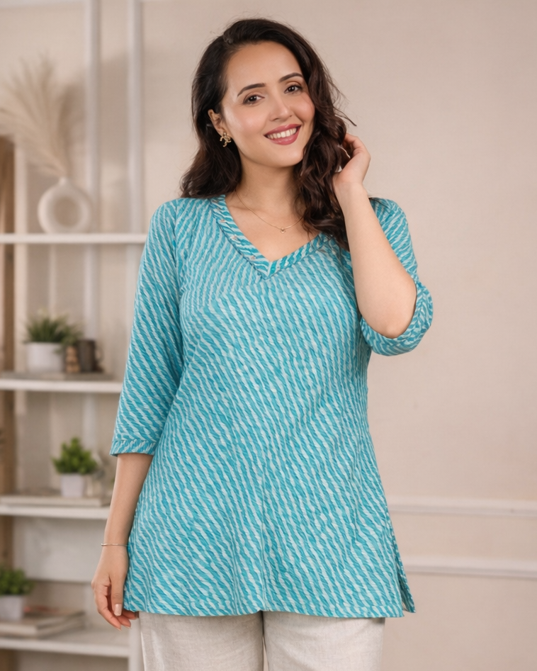Ziva Neel Leheriya Tunic