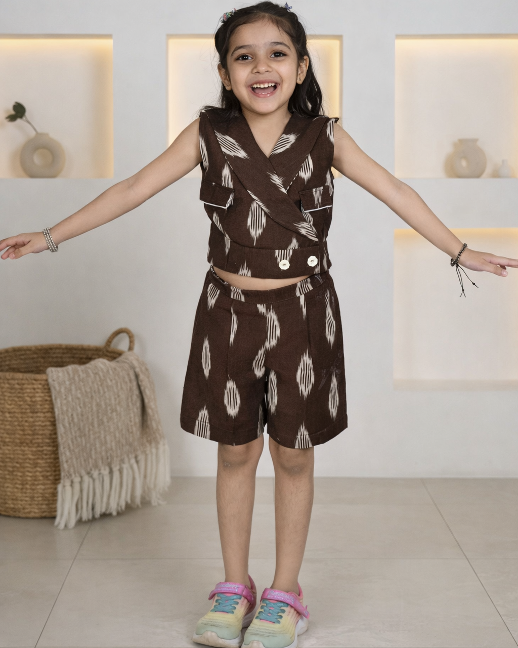 Cocoa Dash Ikat Co-Ord Set