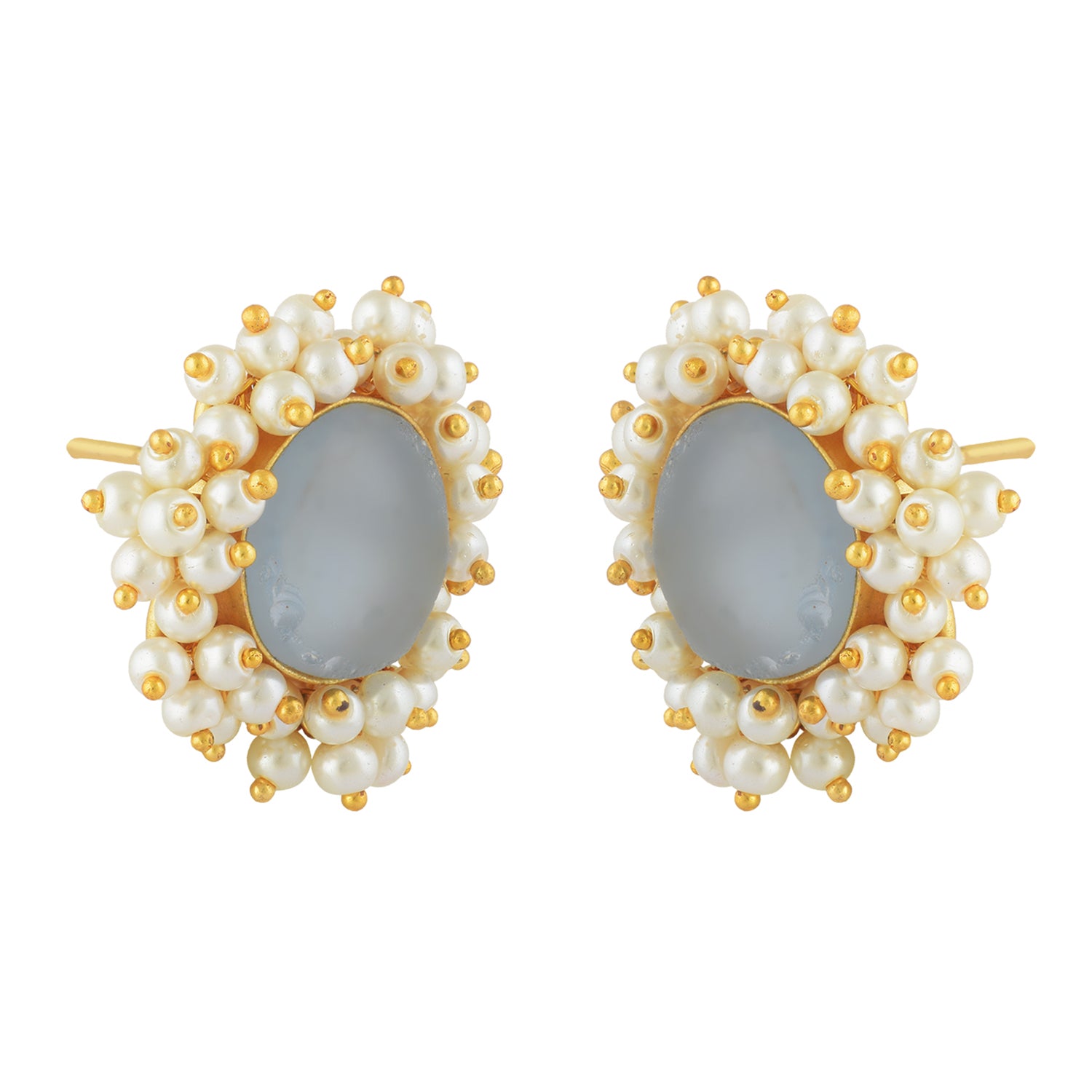 Pearl Daisy Artisanal Stud Earring