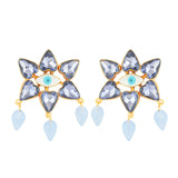 Straight Forward Stare Statement Drop Earrings Prasam Crafts