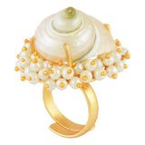 Pearl  Shell Artisanal ring Prasam Crafts