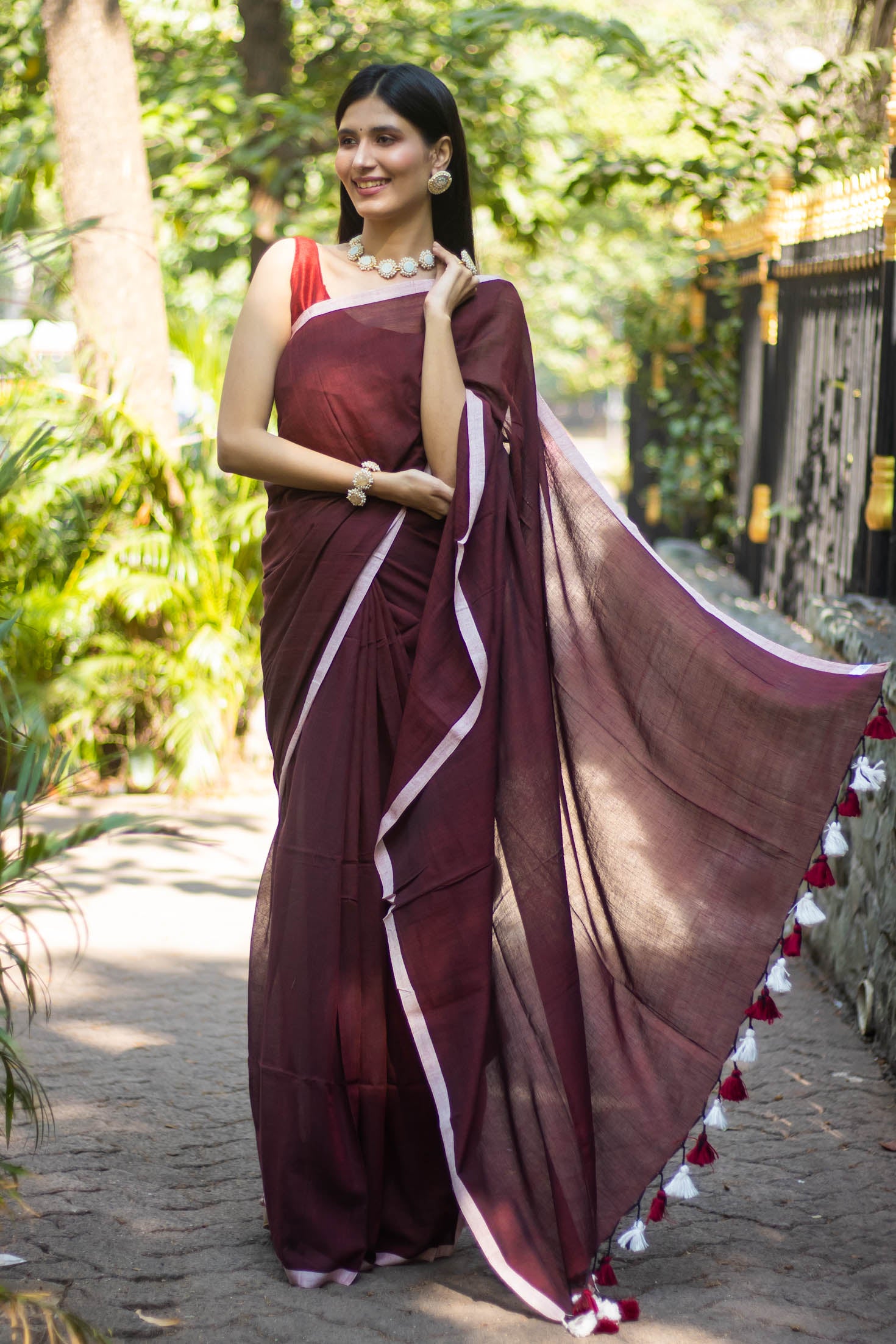 Gracious Grace-Handwoven Cotton Saree Prasam Crafts