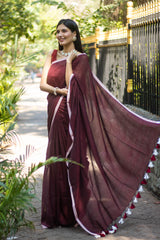 Gracious Grace-Handwoven Cotton Saree Prasam Crafts