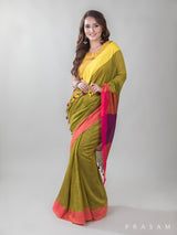 Cuddly Gardens-Cotton Handwoven Saree Prasam Crafts