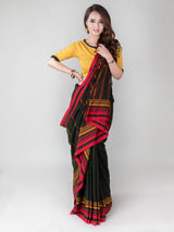 Daring Glamour-Cotton Handwoven Saree PRasam Crafts