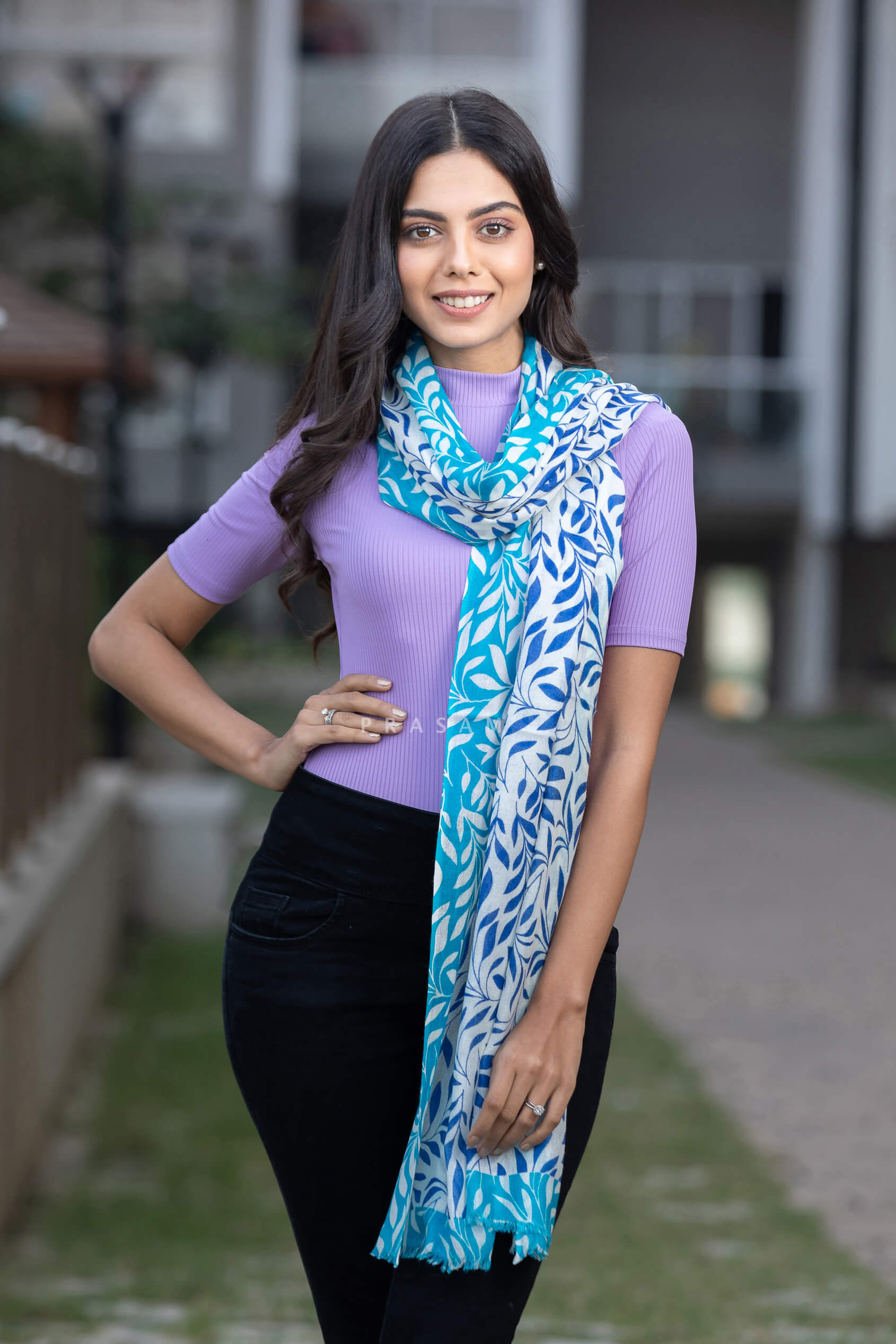 Playful Patterns-Pashmina Weave Stole